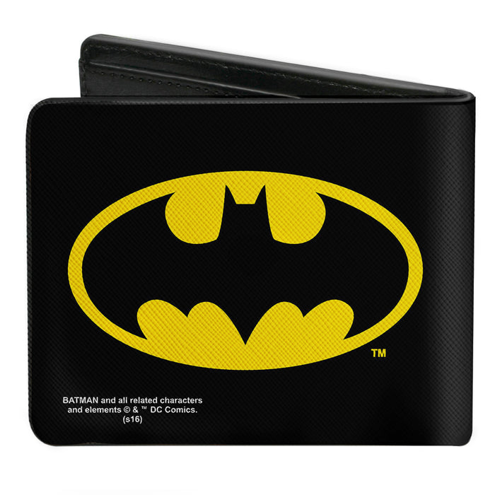 Bi-Fold Wallet - Batman Black Yellow — Buckle-Down