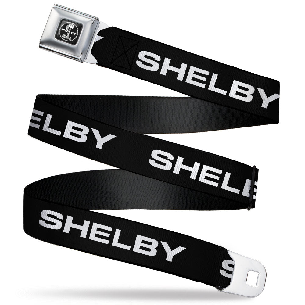 SHELBY Tiffany Split Full Color Black/White Seatbelt Belt - SHELBY Tex ...