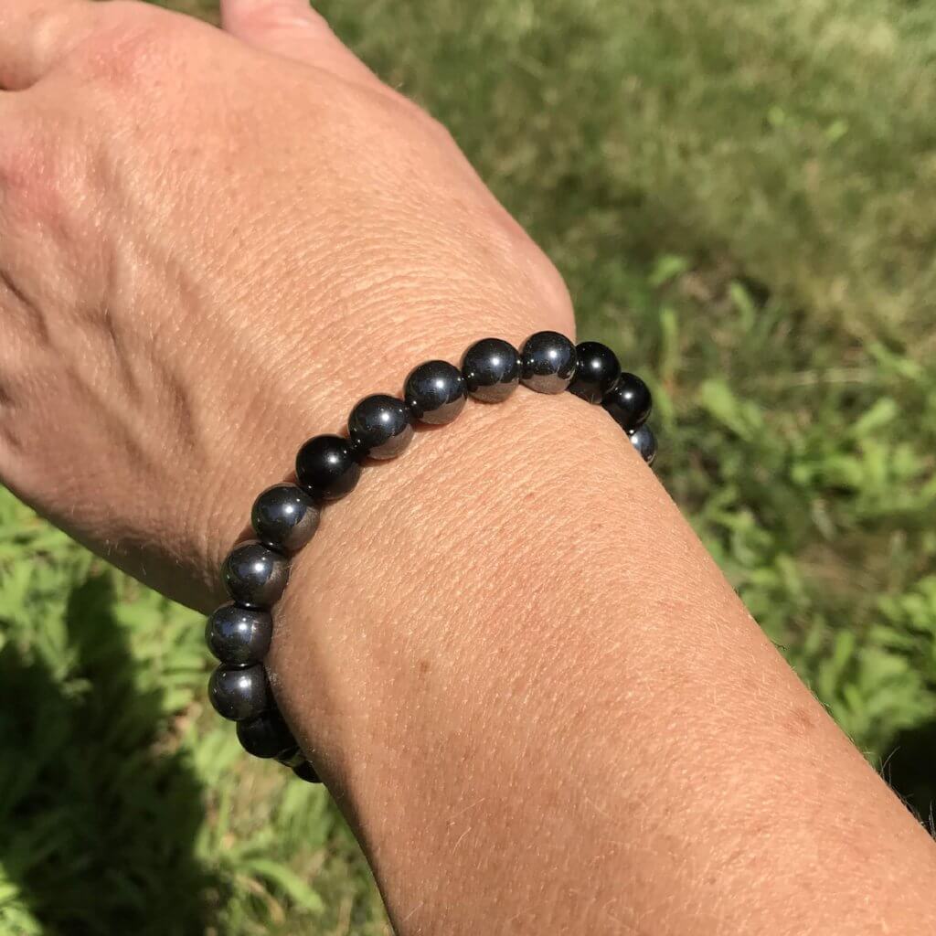 obsidian crystal bracelet