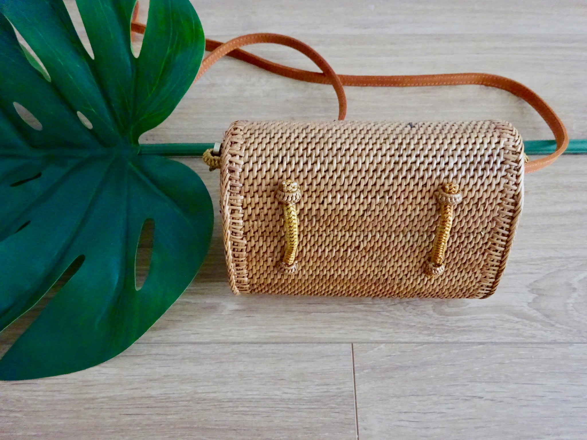 wicker bum bag