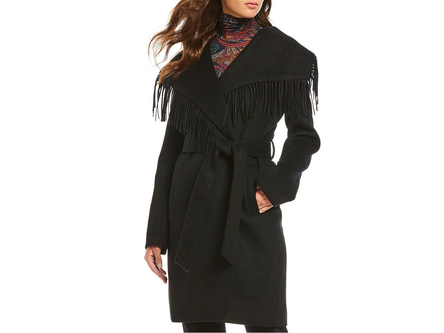 Lauren Ralph Lauren Fringe Wool Blend Wrap Coat – REGAL SHOE