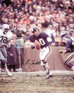 Autographed Fran Tarkenton Photograph - Hof 86 8x10 Beckett X18976