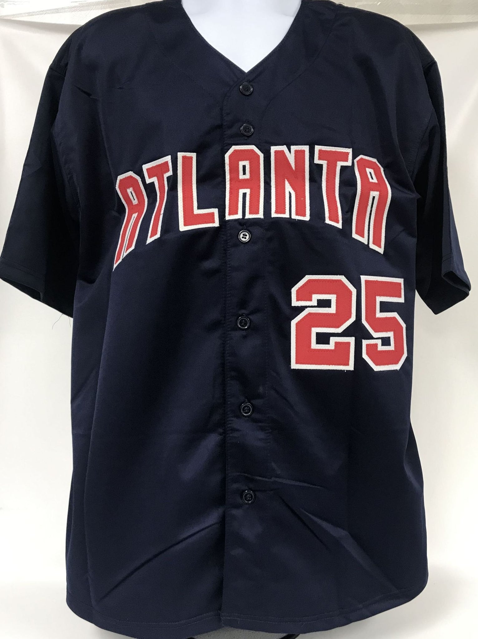 Andruw Jones Autographed Signed Atlanta Braves Custom Jersey (JSA COA)