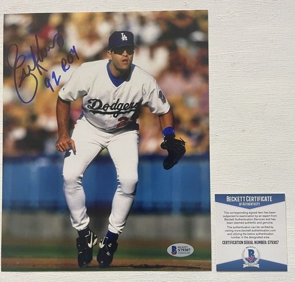 Eric Karros Autographed Los Angeles Dodgers 8x10 Photo Beckett Authent -  Famous Ink