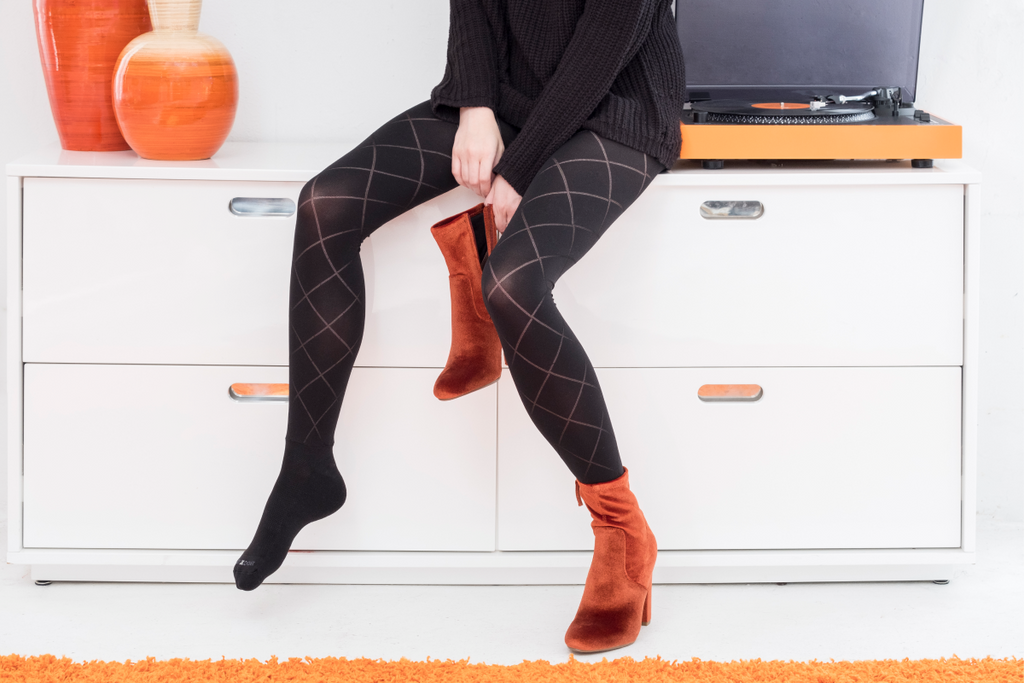 Carly Cable Knit Tights with Socks – Bootights