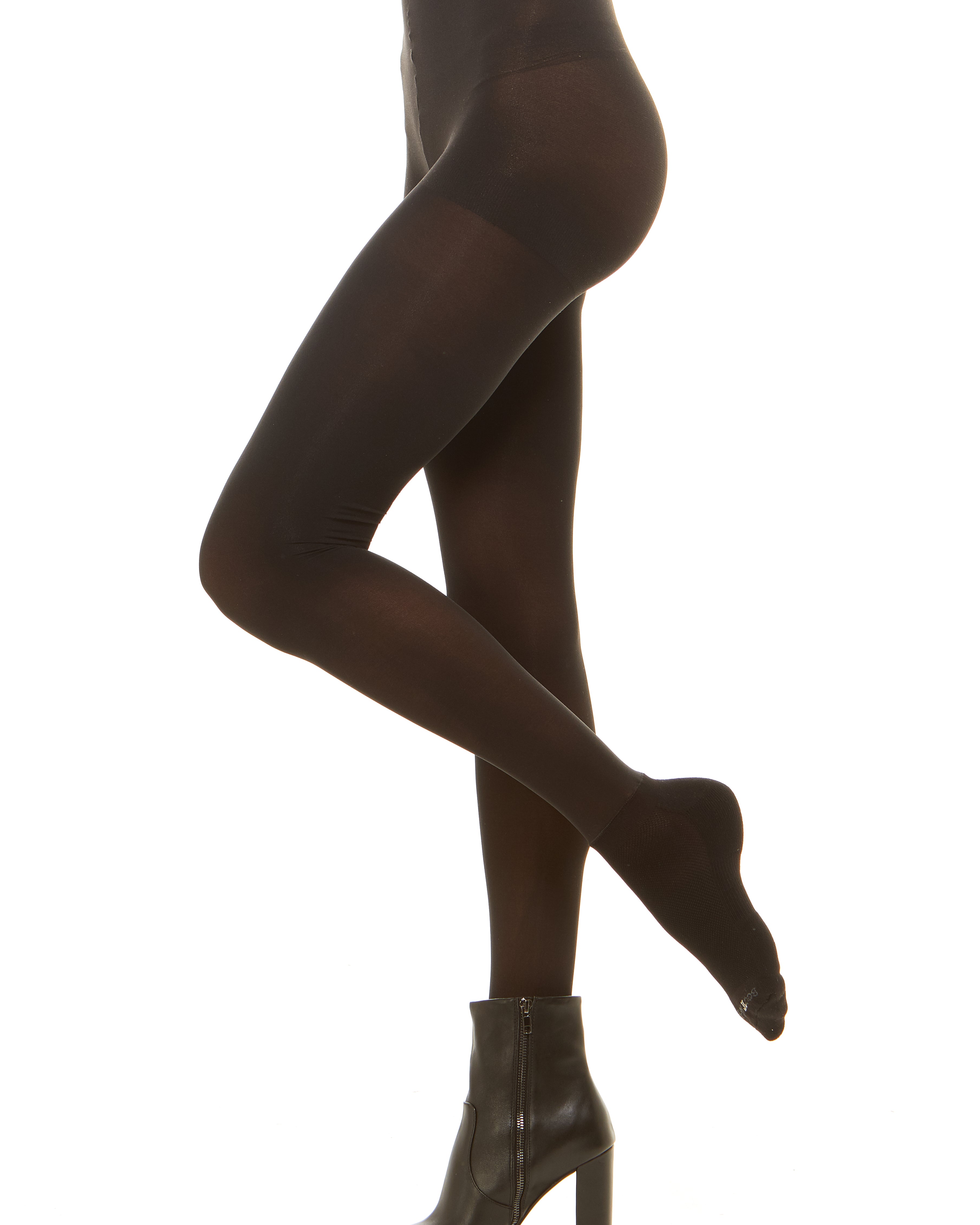 Solid Sheer Tummy Support Pantyhose Control Top Spandex Tights Stockings  Hosiery