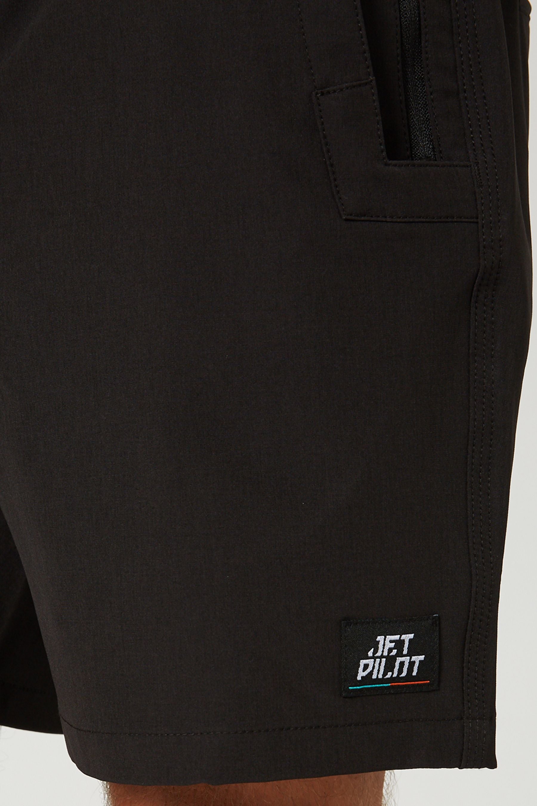 JETLITE HYBRID WALKSHORT - Black – jetpilotnz