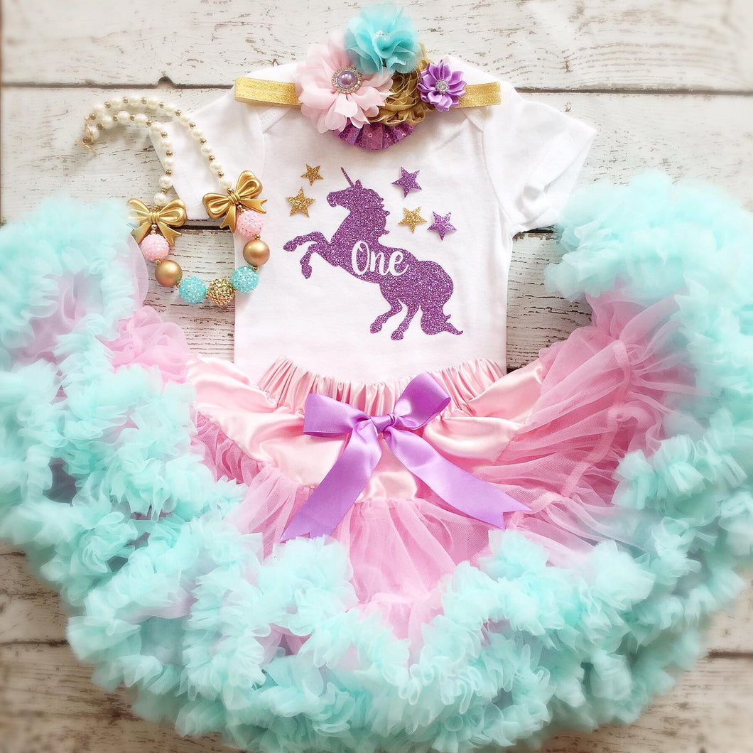 unicorn theme birthday outfit