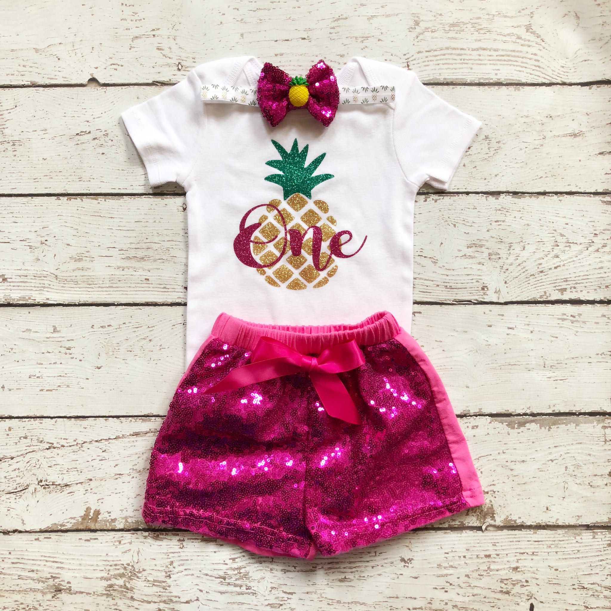 pineapple first birthday outfit