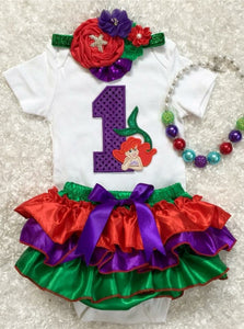 little mermaid outfit for 1 year old