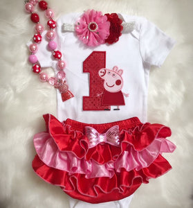 peppa pig birthday outfit