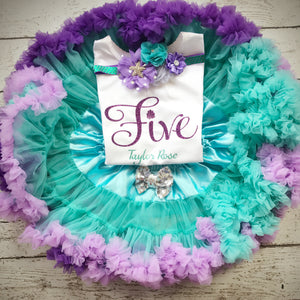 mermaid tutu birthday outfit