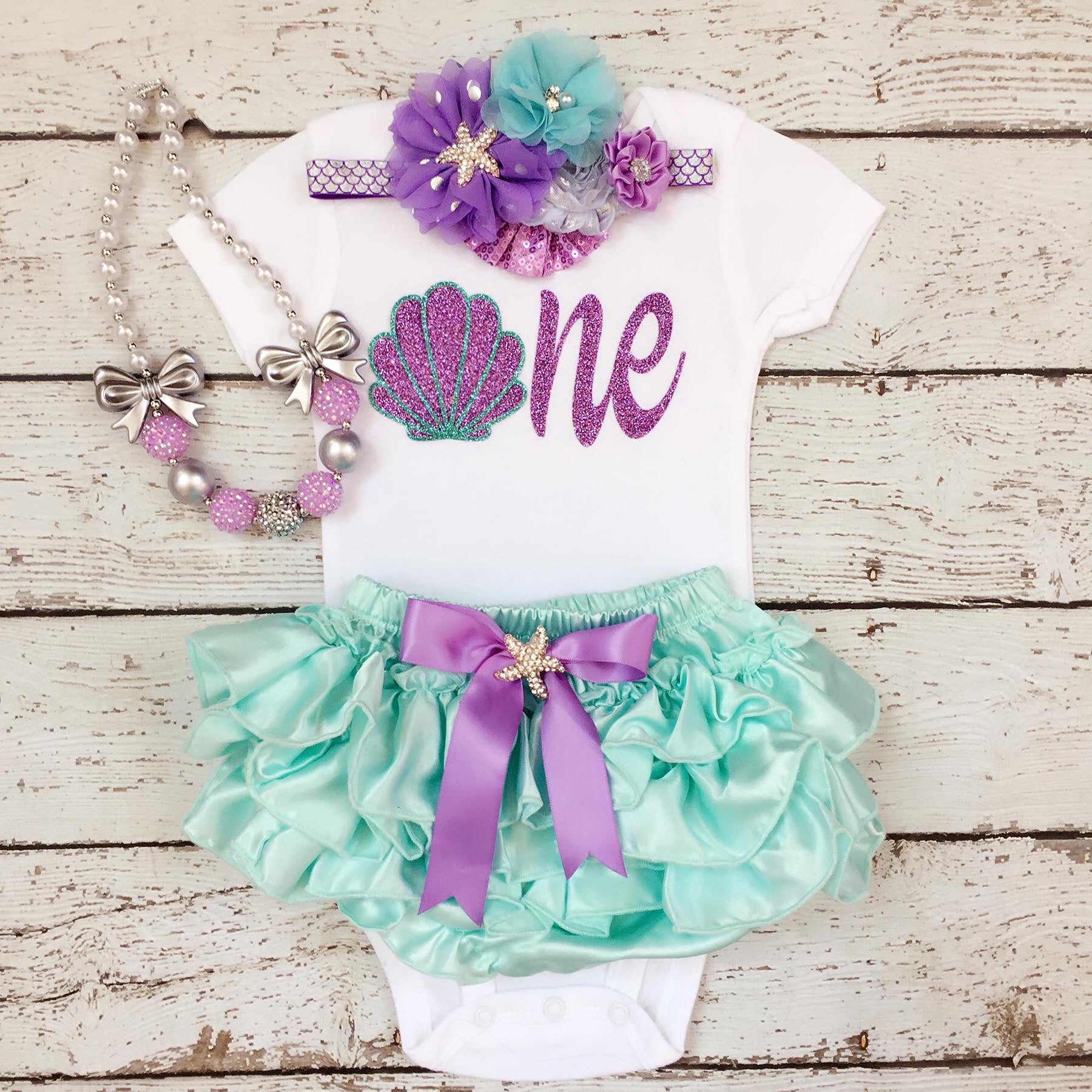 mermaid first birthday outfit