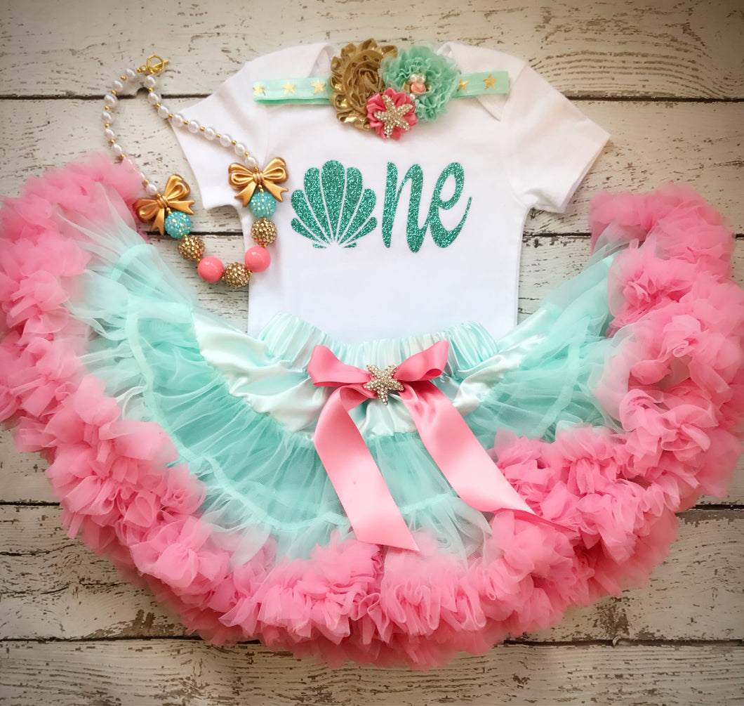 Mermaid First Birthday outfit -Under The Sea/First ...