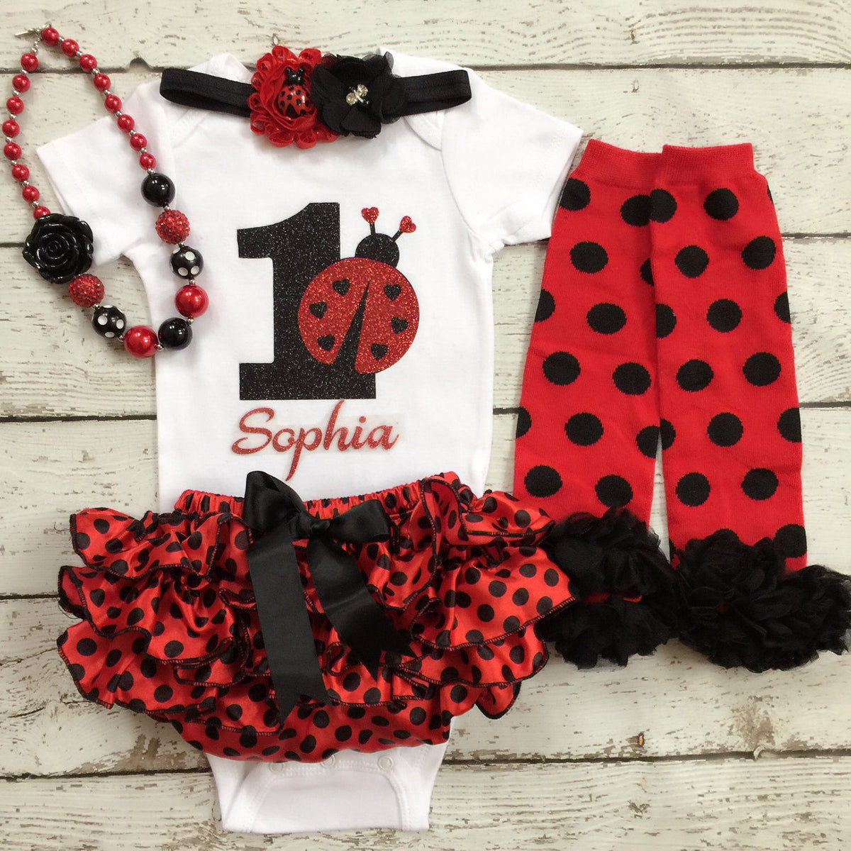 Ladybug First Birthday outfit - 1st Birthday/ Cakesmash ...