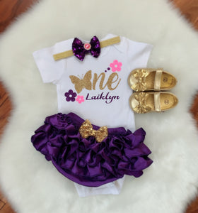 butterfly 1st birthday outfit