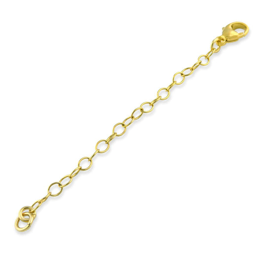 Magnetic Clasp Converter In 14k Yellow Gold with 1 Inch Extension Chain