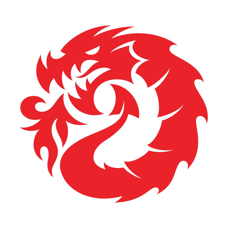 Dragon Logo Large Die Cut Sticker – Fireball Supply