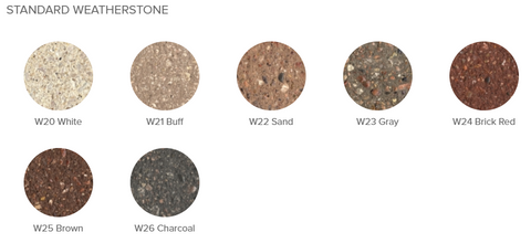 Standard Weatherstone Options