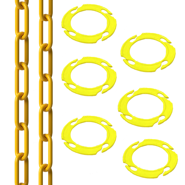 Heavy Duty Plastic Chain - 3.0 - Standard Colors by Crowd Control Warehouse