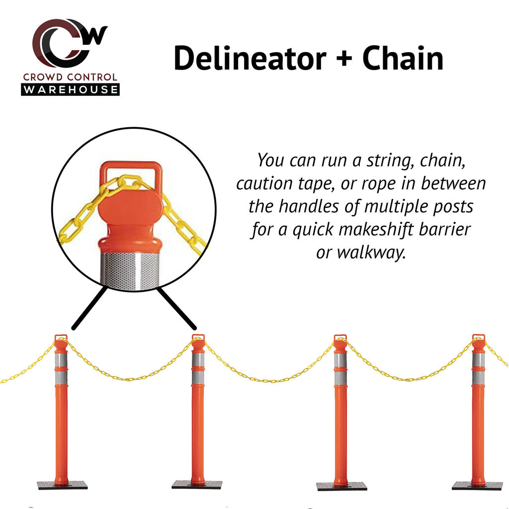 Delineator with Chain
