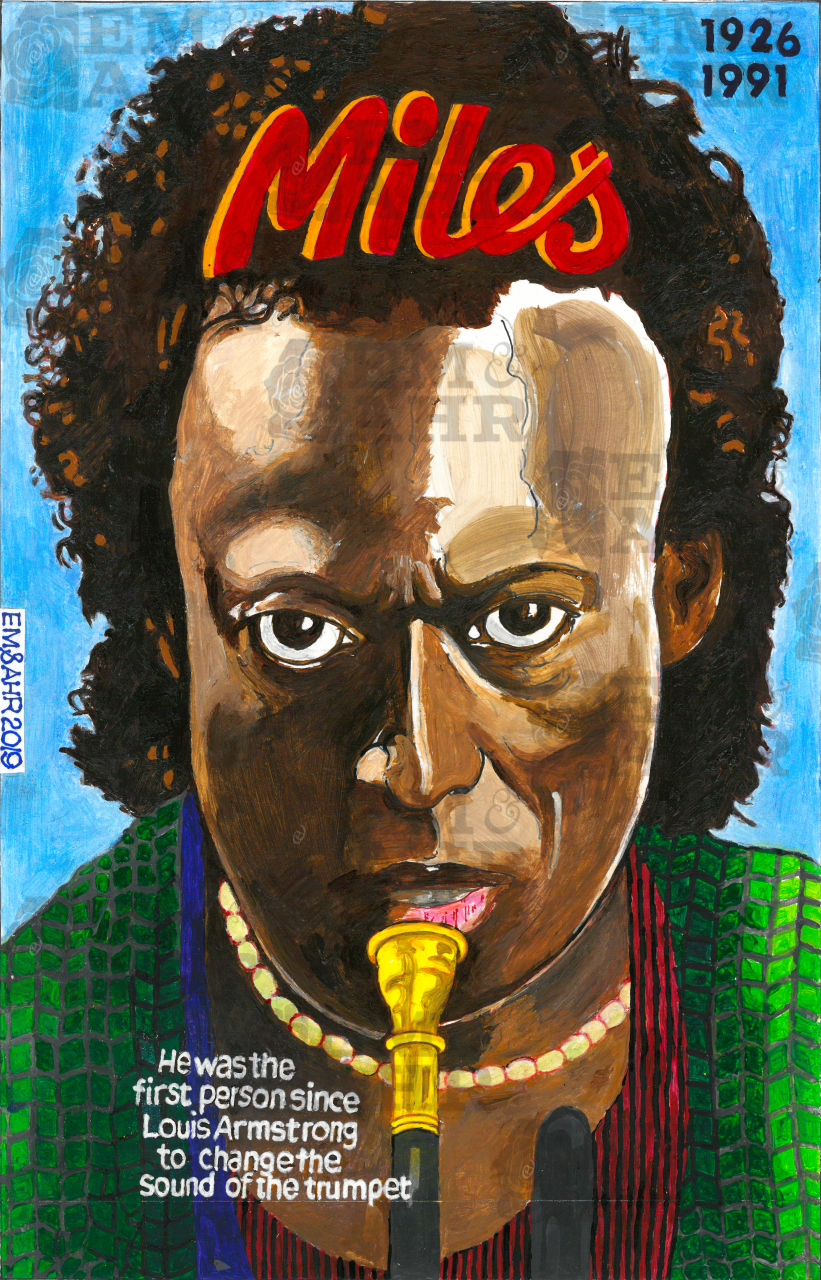 Miles Davis Portrait Painting