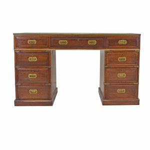 Antique Campaign Pedestal Desk The Vault Sydney