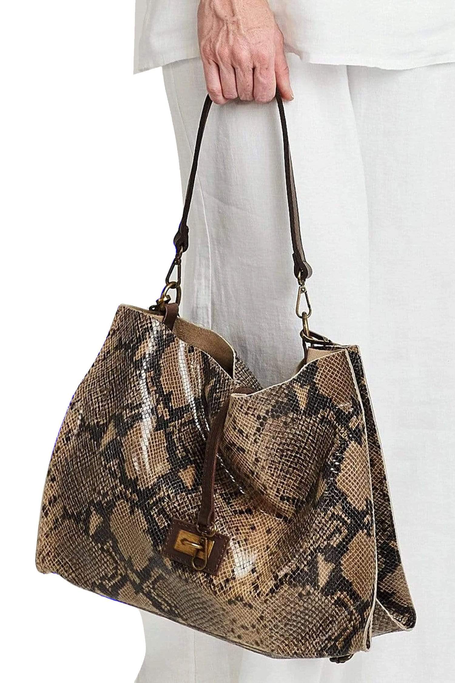 Calvin Klein Tote Bag Black Nylon Gold Chain Straps Zipper Shoulder Bag  Purse | eBay