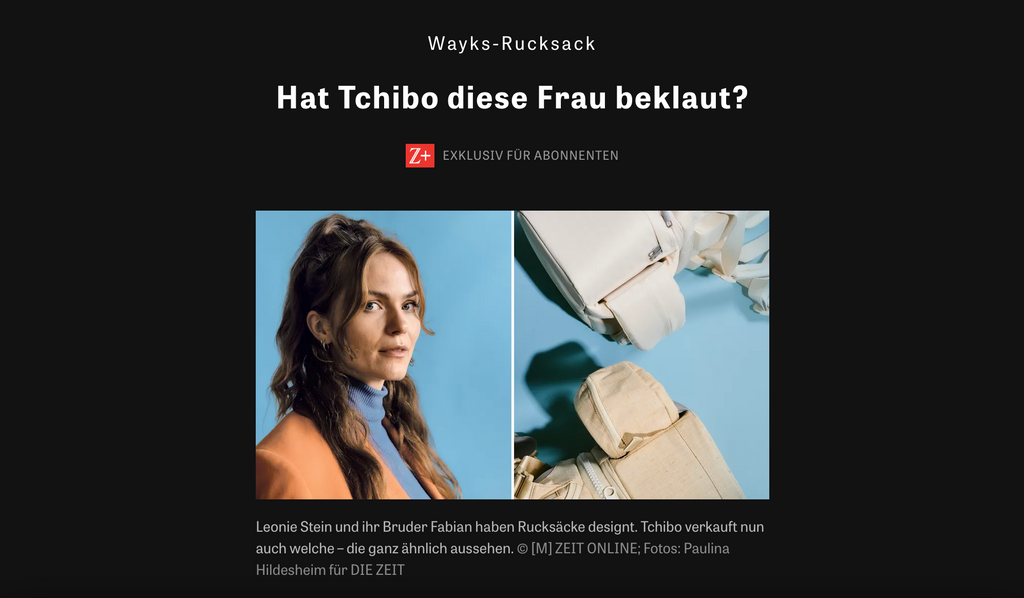 ZEIT ONLINE wayks-tchibo-rucksaecke-plagiat