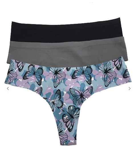 Boody Organic Bamboo Womens Classic Bikini Underwear Grey, Navy Blue XS S M  L XL