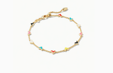 Haven Heart Gold Chain Bracelet in Multi Mix - Kendra Scott