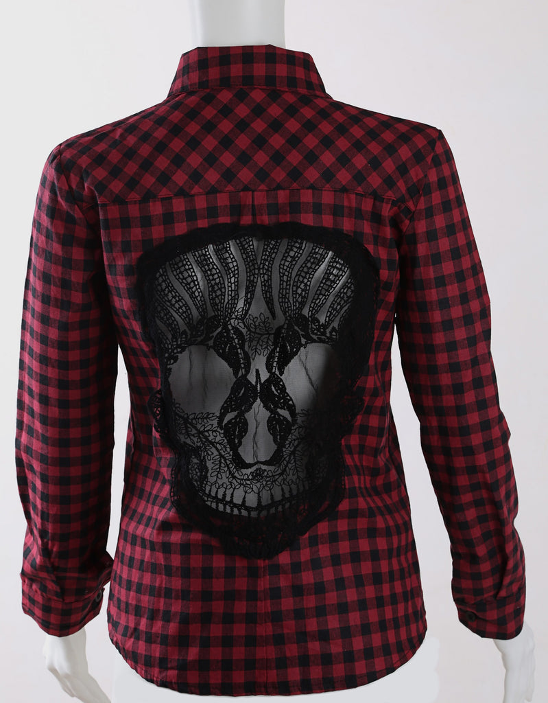 Hollow Skull Buttoned Shirt – Save and Shop Collections