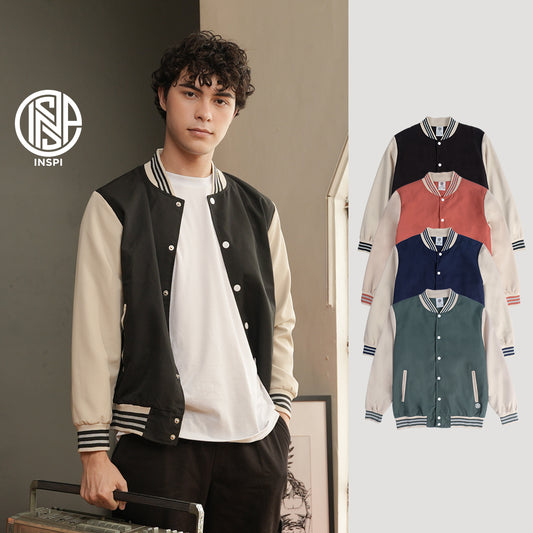 korean varsity jacket outfit