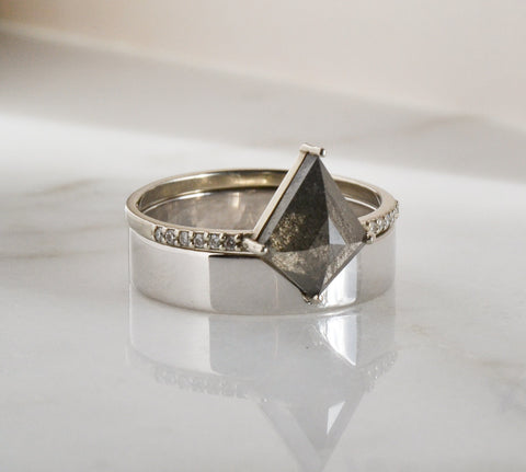 Kite Shaped Diamond Ring