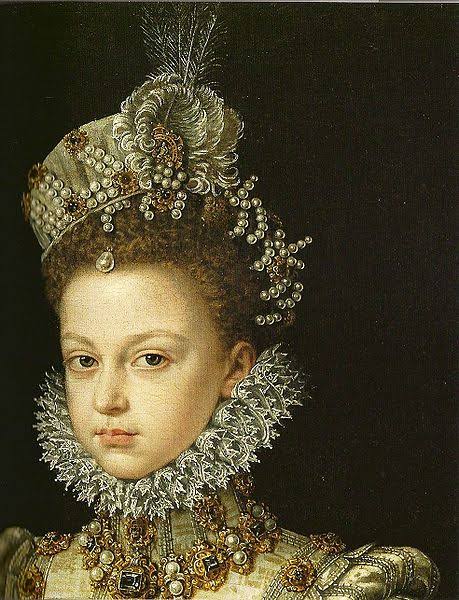 renaissance jewellery depicted on a young woman