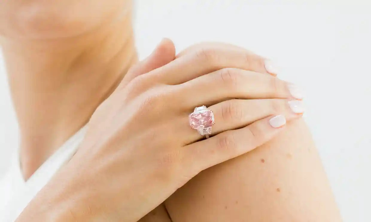 The Williamson Pink Star Diamond Ring