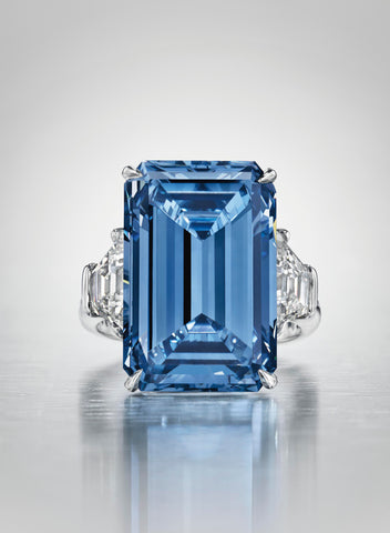 THE OPPENHEIMER BLUE A SENSATIONAL COLOURED DIAMOND RING