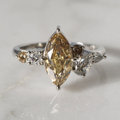 Marquise Cut Diamond Ring