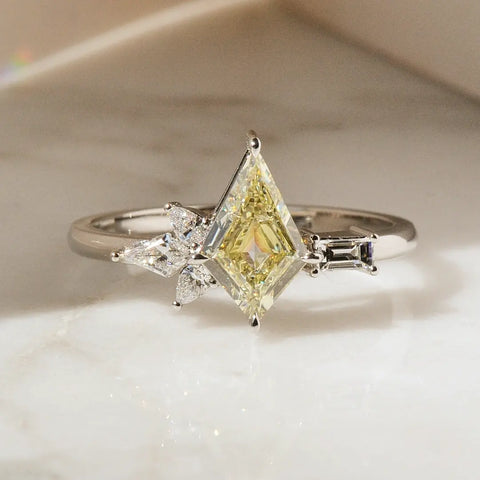 Kite Cut Diamond Ring