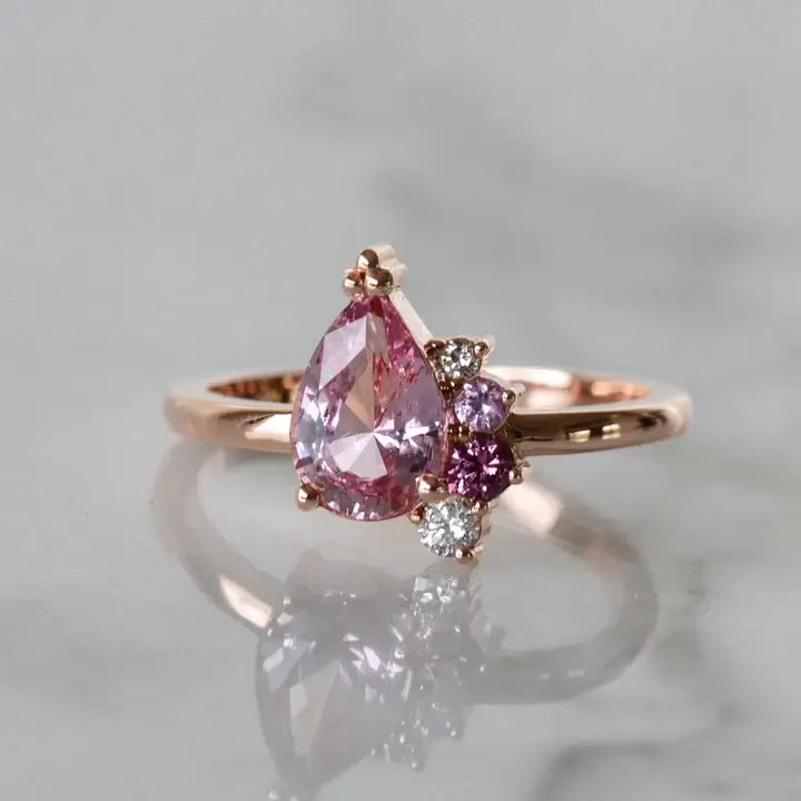 Padparadscha Sapphire Ring from Layla Kaisi Collection