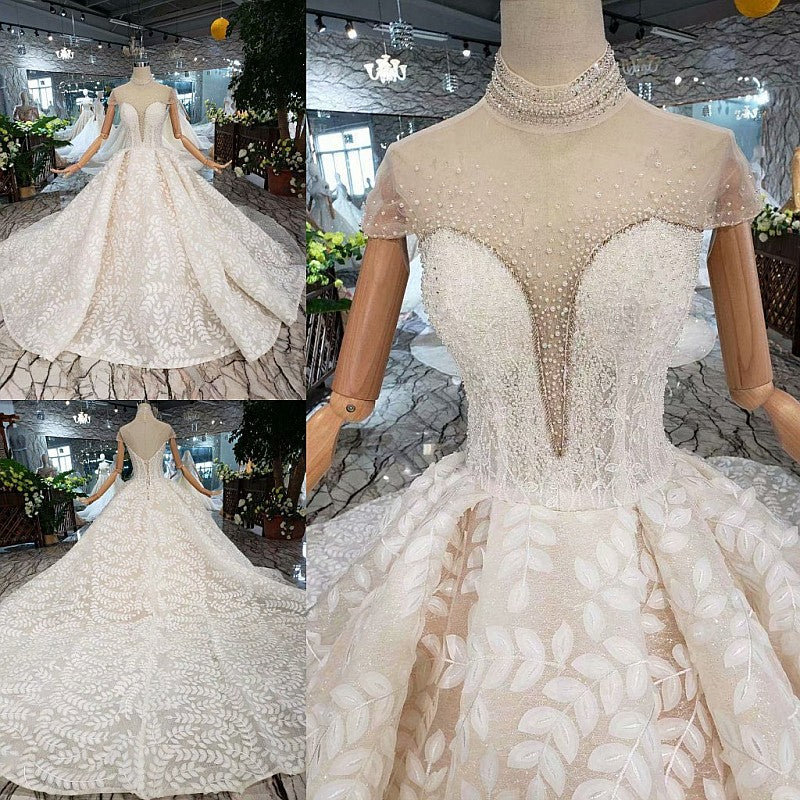 fluffy princess wedding dress