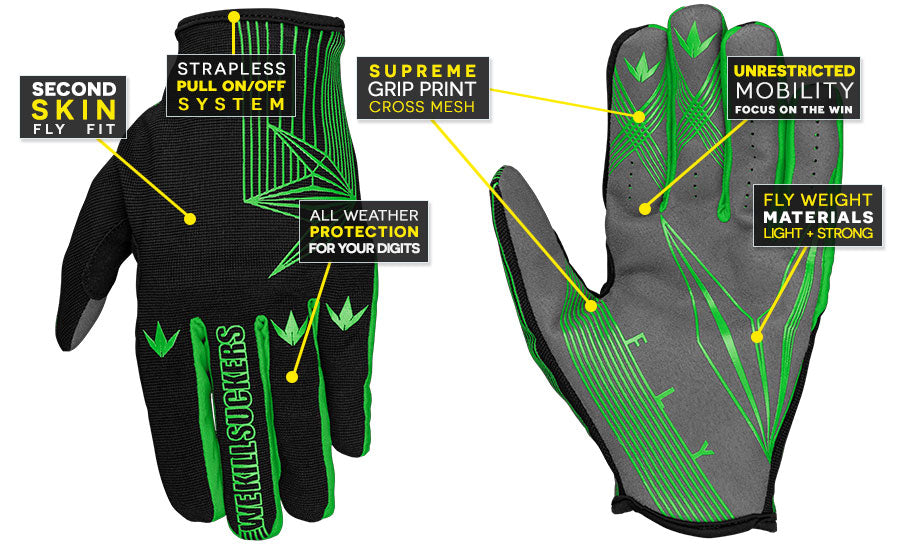 Feature Call-Out Fly Glove Lime