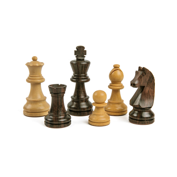 Chess Pieces French Staunton | Staunton | 99 mm | Boxwood & Ebonized Wood