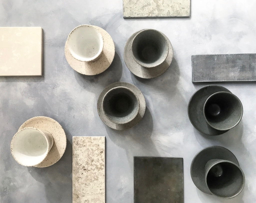 A selection of ceramic cups and objects by UK-based potter Jono Smart 