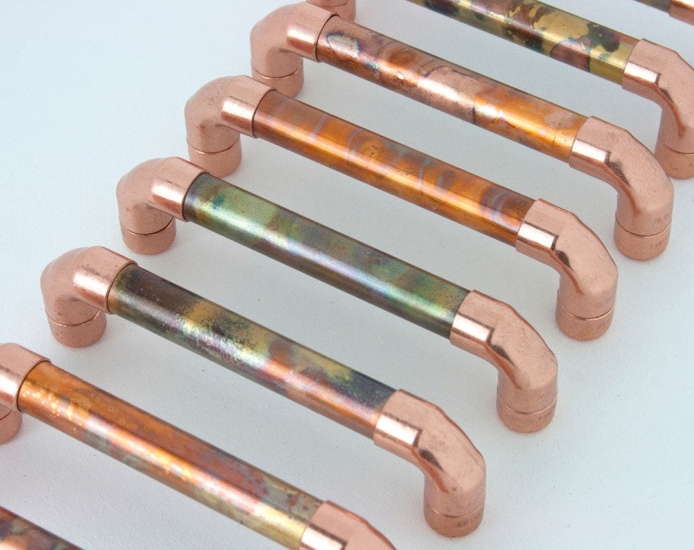 Proper Copper Design copper hardware and handles for cupboards