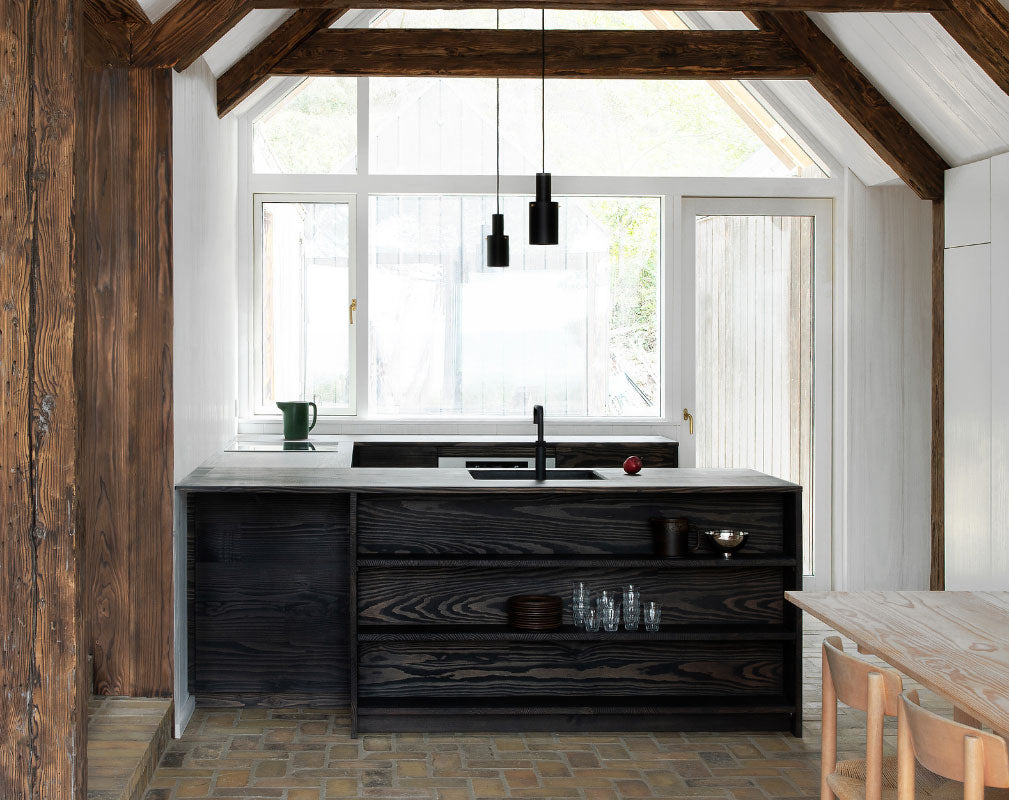 UP sustainable kitchen designed by Reform and Lemdager Group using surplus wood flooring from Dinesen