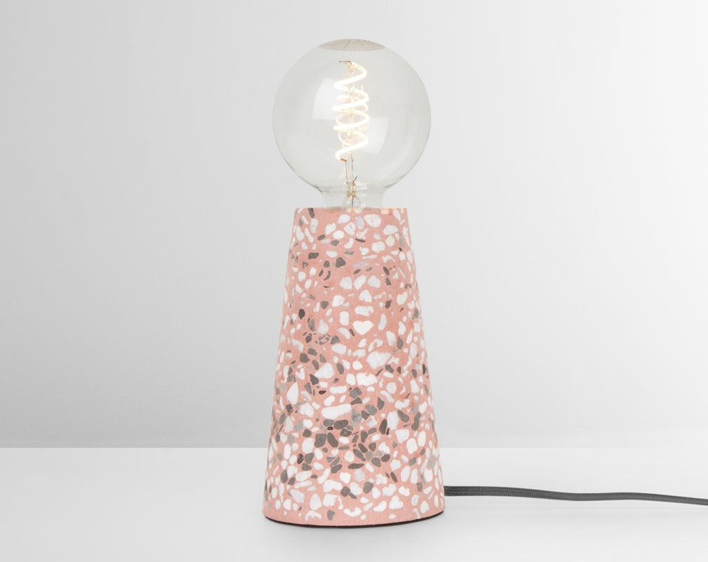 The Made.com Jett Table Lamp in Pink Terrazzo