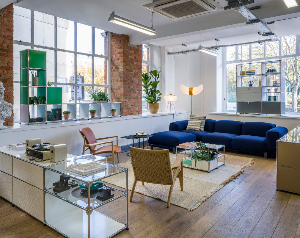 USM Showroom in Clerkenwell is a welcoming space showcasing modular furniture