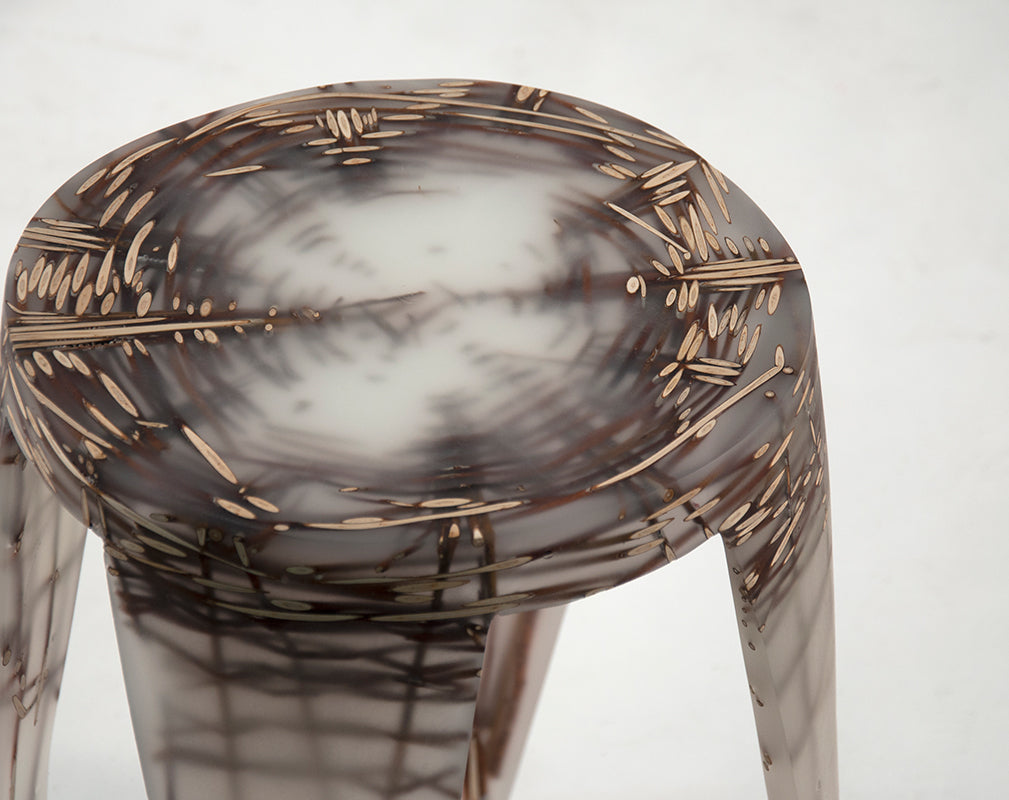 Detail of resin stool from the landscapes within collection by wiktoria szawiel.