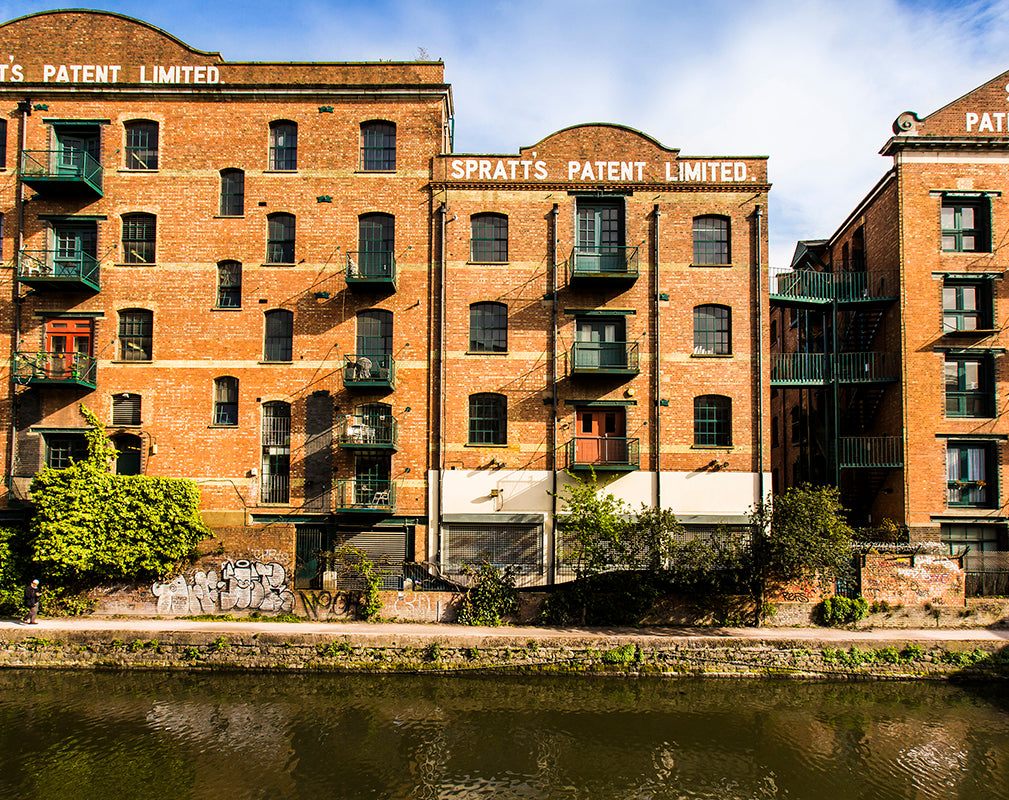 exterior architecture of the spratts factory a residential warehouse conversion in east london